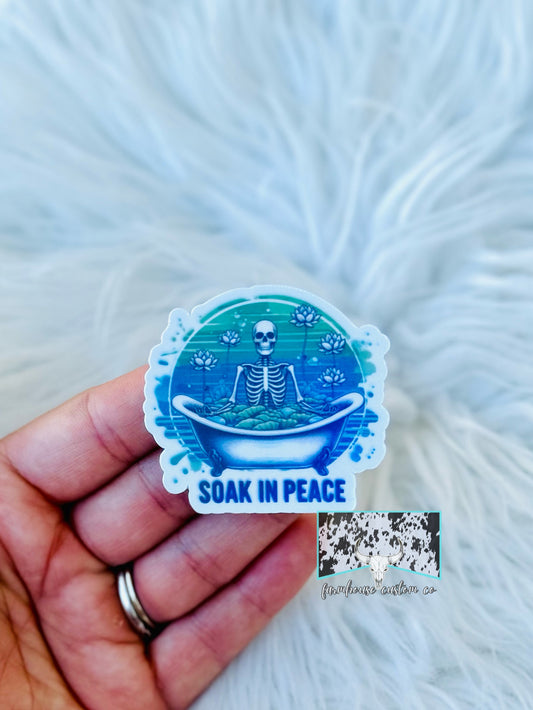 Soak In Peace Sticker